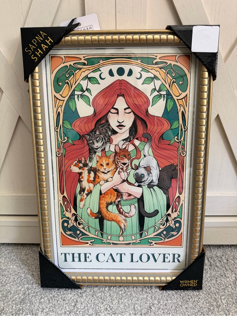 Sapna shah the cat lover wall art viral